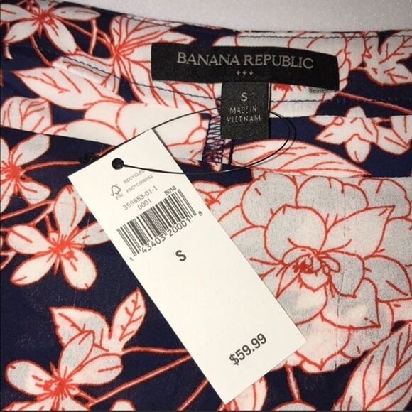 Banana Republic Fairycore Floral Top sz Sm NWT - Picture 5 of 10